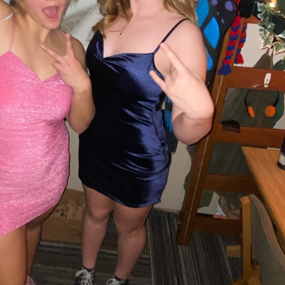 Navy Blue Party Dresse